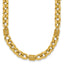 14K Polished and Textured Fancy Link Necklace