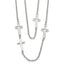 Two-Strand Cross Necklace in Stainless Steel