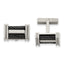 Titanium & Black IP-Plated Wire Cuff Links