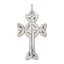 Sophia Jewelers 925 Sterling Silver Textured Celtic Cross Pendant Vintage Elegance