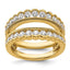 14k 1 1/5 carat Lab Grown Diamond VS+ F+ Complete Ring Guard