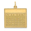 14K Saturday the First Day Calendar Pendant