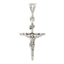 Sterling Silver 925 Crucifix Charm with Polished Antique Design