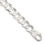 Sterling Silver 15.75mm Concave Beveled Curb Chain