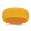 Fish Scale Pattern Wedding Band in Metallic Gold Silicone, 8.7mm