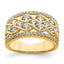 14k 1 1/4 carat Lab Grown Diamond VS/SI+ G+ Complete Fashion Band