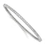 Sterling Shimmer Sterling Silver Rhodium-plated 83 Stone CZ Bangle Bracelet