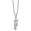 Stainless Steel Polished Seahorse 22in Necklace