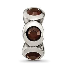 Sterling Silver Reflections January Preciosa Crystal Birthstone Bead