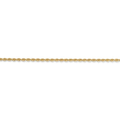 14K Gold Rope Bracelet with Polished Finish and Lobster Clasp