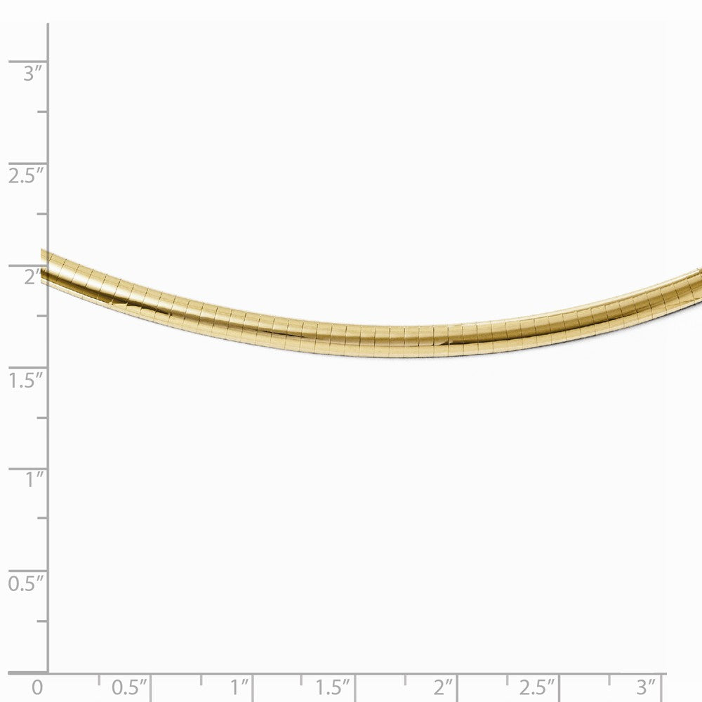 Leslie's 14K Yellow Gold 4mm Domed Omega