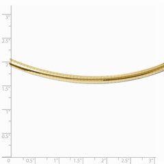 Leslie's 14K Yellow Gold 4mm Domed Omega