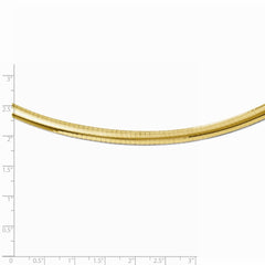 Leslie's 14K Yellow Gold 6mm Domed Omega