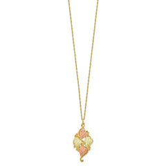 10K Tri-Color Gold Necklace with Themed Pendant by Sophia Jewelers