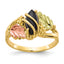 Black Hills Marquise Onyx Ring in 10K Tri-Color Gold, Size 7 - Sophia Jewelers