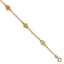 Black Hills Roses Station Bracelet in 10K Tri-Color Gold, 7.5 Inch - Sophia Jewelers