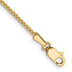 10k 1.1mm Box Chain Anklet