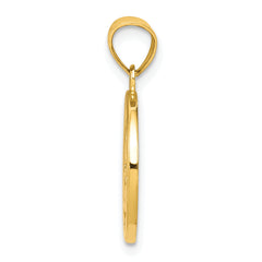 10K Gold Nativity Charm with Polished Finish, Solid and Casted Design