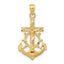 Mariner's Crucifix Pendant in 10K Yellow Gold, 30mm - Sophia Jewelers