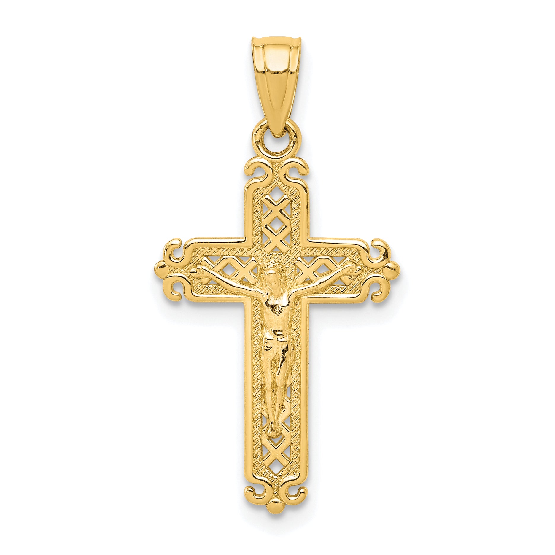 10k Crucifix Pendant
