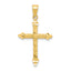 10k Budded Cross Pendant