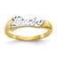 10K With Rhodium BABY Child's Ring