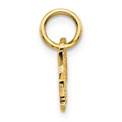 10K Gold Polished GRANDMA Charm Pendant Solid, Elegant Design