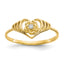 10k CZ Heart Ring