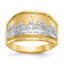 White Last Supper Ring in 10K Yellow Gold, Size 6 - Sophia Jewelers