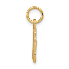 10K Gold 25th Anniversary Charm with Polished Finish Elegant and Timeless