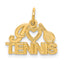 10K I HEART TENNIS Charm