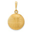 Basketball Charm in 10K Yellow Gold, 30mm Satin & Polished - Sophia Jewelers