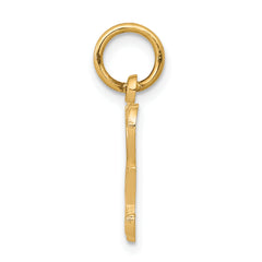 10K Yellow Gold Polished I HEART SEX Charm with Solid Build