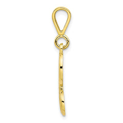 10K Yellow Gold Initial H Pendant Elegant and Personalizable