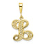 10K Yellow Gold Initial L Pendant Elegant Personalized Charm