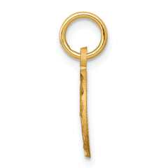 10K Gold Polished Heart Pendant with Cut-Out Design Elegant and Timeless