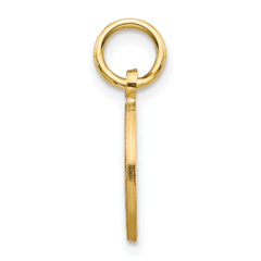 10K Yellow Gold Star of David Charm with Polished Finish Solid