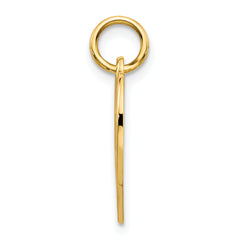 10K Yellow Gold Sweet 16 Charm with Polished Finish Elegant Gift