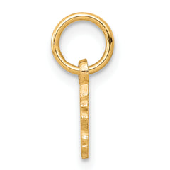 10K Gold He Loves Me Charm with Polished Finish and Solid Design