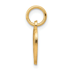 10K Gold I Love You Heart Charm Polished Gift-Ready Pendant