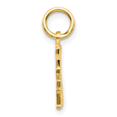 10K Yellow Gold LIVE LOVE LAUGH Charm with Polished Finish