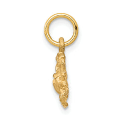 10K Gold Polished Crab Charm Solid Themed Pendant by Sophia Jewelers