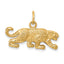 Leopard Charm in 10K Yellow Gold, 15mm Brushed & Polished - Sophia Jewelers