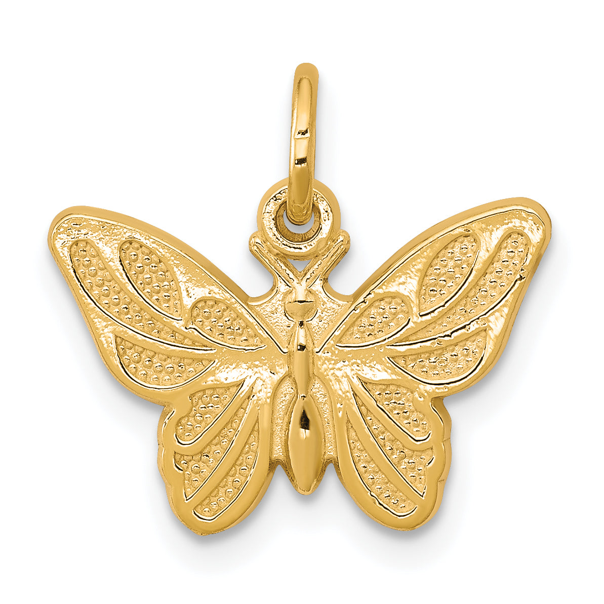 10k Butterfly Charm