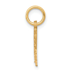 10K Gold Butterfly Charm with Polished Finish Elegant and Solid Design