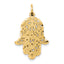 10k Filigree Chamseh Charm