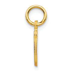 10K Gold Initial G Charm with Polished Finish Elegant and Timeless