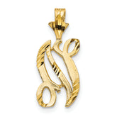 10k Initial N Pendant