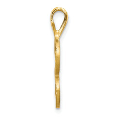 10K Gold Initial S Pendant with Polished Finish from Sophia Jewelers