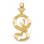 10k Initial S Pendant